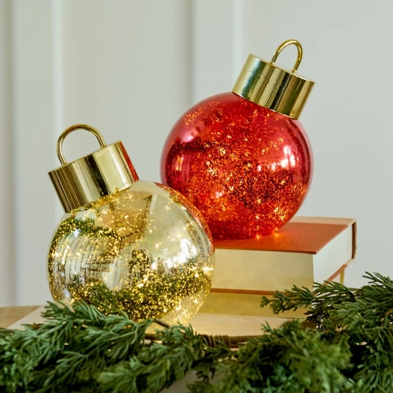 LED Mercury Gold Ornament, 8 in.