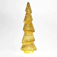 LED Gold Antique Glass Tree Figurine
