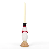 Snowman Taper Candle Holder