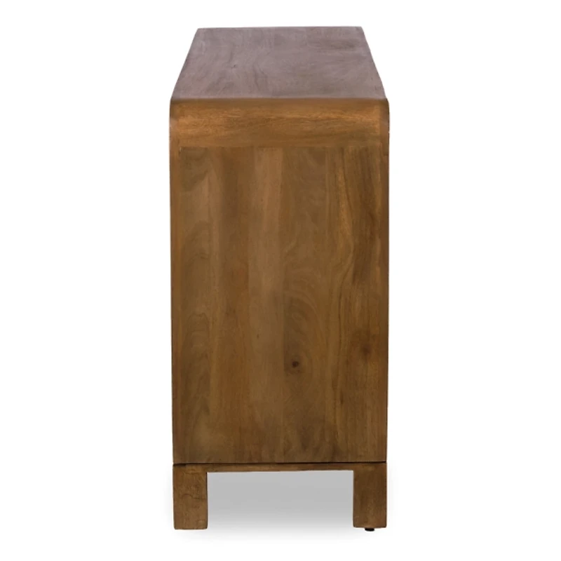 Brown Wood Lowen 4 Door Cabinet