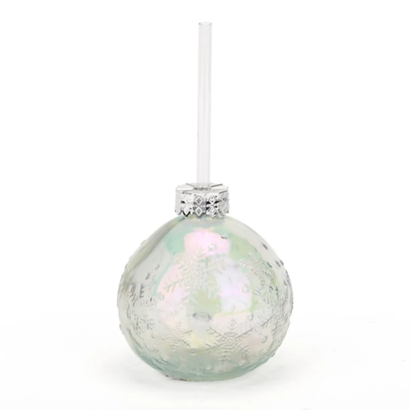 Christmas Ornament Glass Sipper