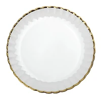 Gold Scalloped Dinner Plate