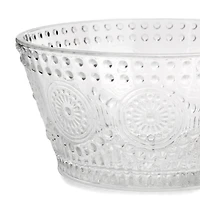Debossed Glass Dip Bowls, Set of 4