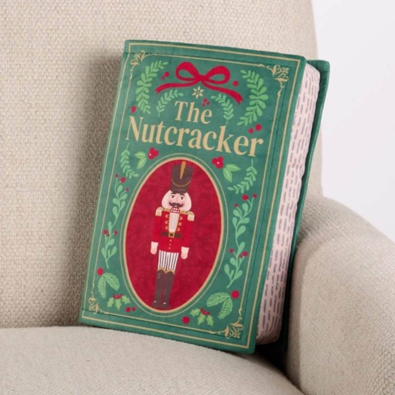 The Nutcracker Book Shaped Pillow