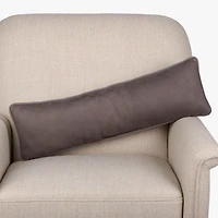 Gray Merry Christmas Stars Lumbar Pillow