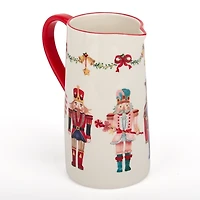 Holly Nutcracker Christmas Pitcher
