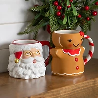 Holly Santa Christmas Mug