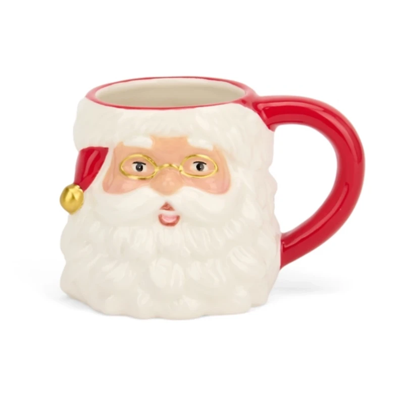 Holly Santa Christmas Mug