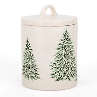 Evergreen Trees Embossed Canister