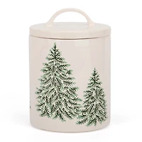 Evergreen Trees Embossed Canister