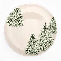 Evergreen Trees Embossed Dinner Plate