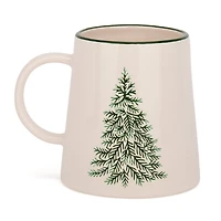 Evergreen Trees Embossed Mug