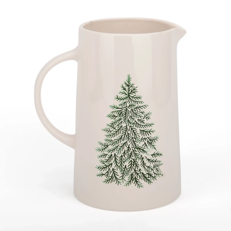 Evergreen Trees Embossed Pitcher