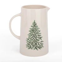 Evergreen Trees Embossed Pitcher