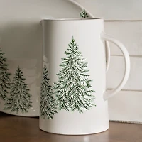 Evergreen Trees Embossed Pitcher