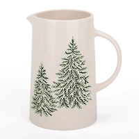 Evergreen Trees Embossed Pitcher