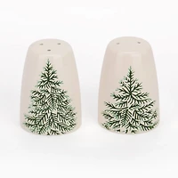 Evergreen Trees Embossed Salt & Pepper Shaker Set