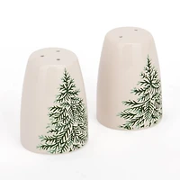 Evergreen Trees Embossed Salt & Pepper Shaker Set