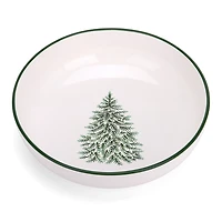Evergreen Trees Embossed Serving Bowl