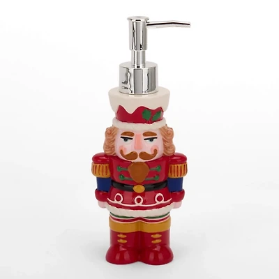 Holly Nutcracker Soap Pump