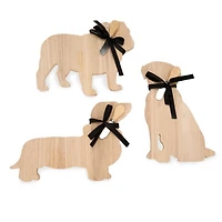 Dog Shaped Wood Serving Boards