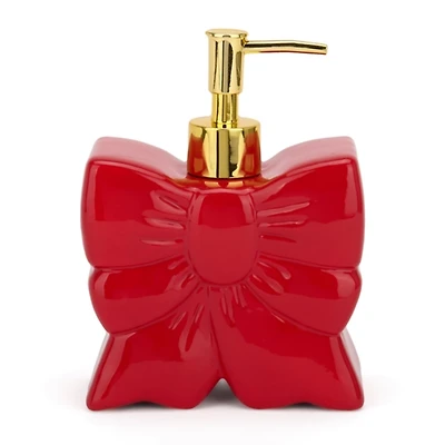 Red Christmas Bow Soap Pump