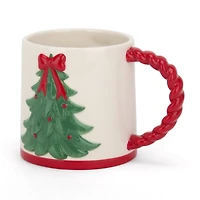 Christmas Tree Rope Handle Mug