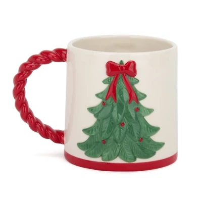 Christmas Tree Rope Handle Mug