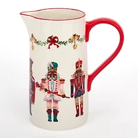 Jolly Nutcracker Christmas Pitcher
