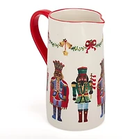 Jolly Nutcracker Christmas Pitcher