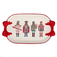 Jolly Nutcracker Bow Serving Platter