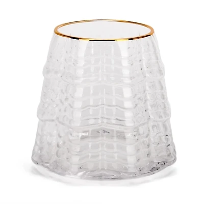 Figural Christmas Tree Drinking Glass