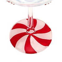 Christmas Peppermint Coupe Glass