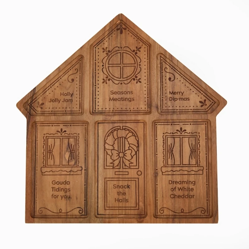 Cheeky Gingerbread House Serving Board