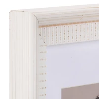 White Grooved Edge Collage Frame