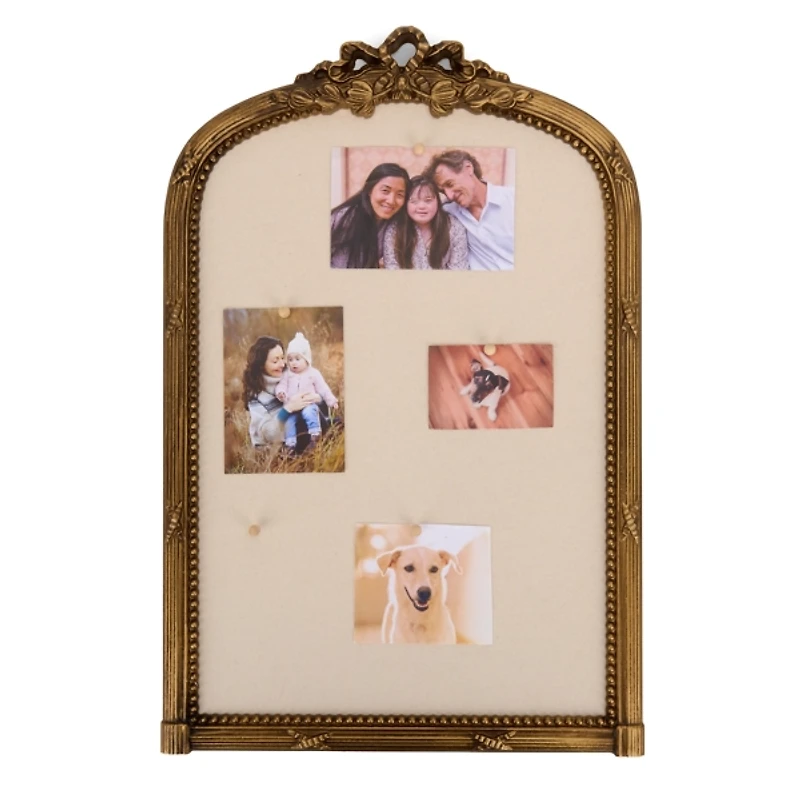 Gold Bow Arched Pinboard