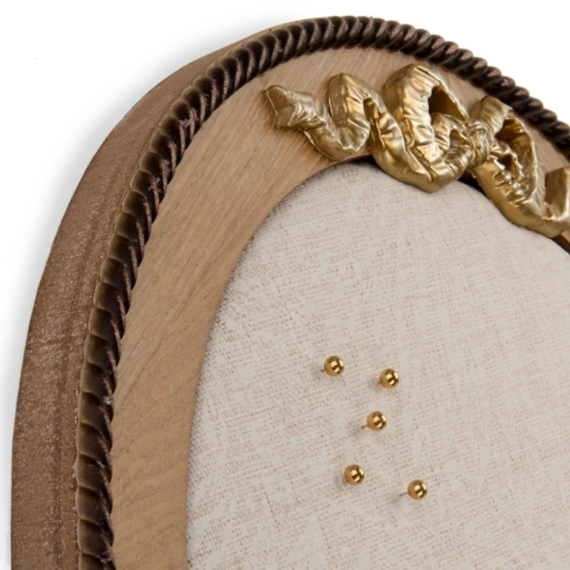 Round Bow Floral Print Pinboard