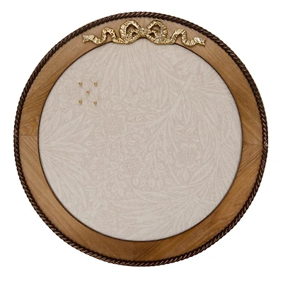 Round Bow Floral Print Pinboard