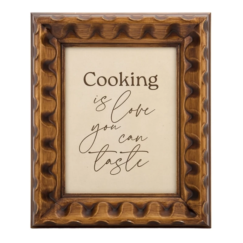 Cooking is Love You Can Taste Wall Plaque
