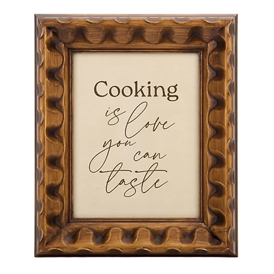 Cooking is Love You Can Taste Wall Plaque