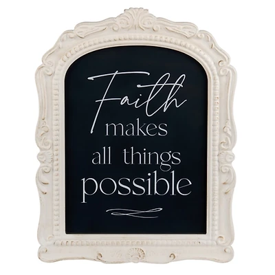 Faith Makes All Things Possible Wall Plaque