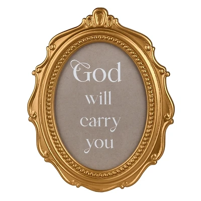 God Will Carry You Oval Wall Plaque
