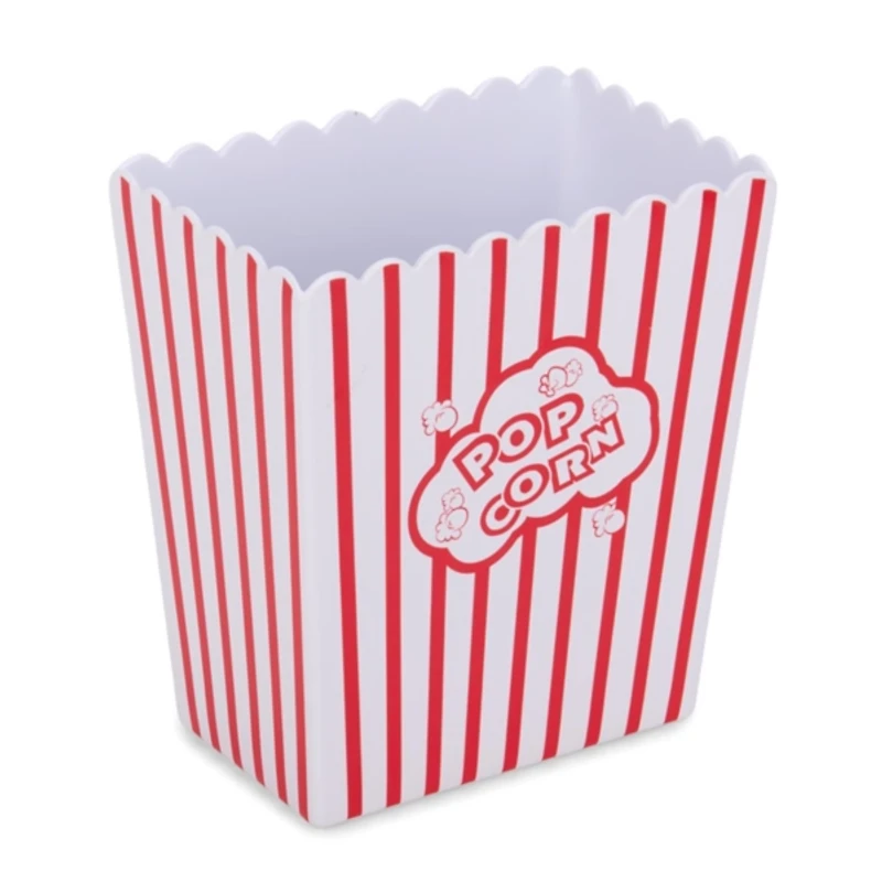 Red and White Popcorn Bucket, 8 in.
