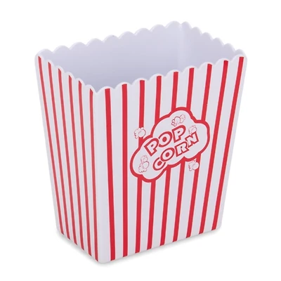 Red and White Popcorn Bucket, 8 in.