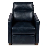 Brecken Navy Faux Leather Recliner