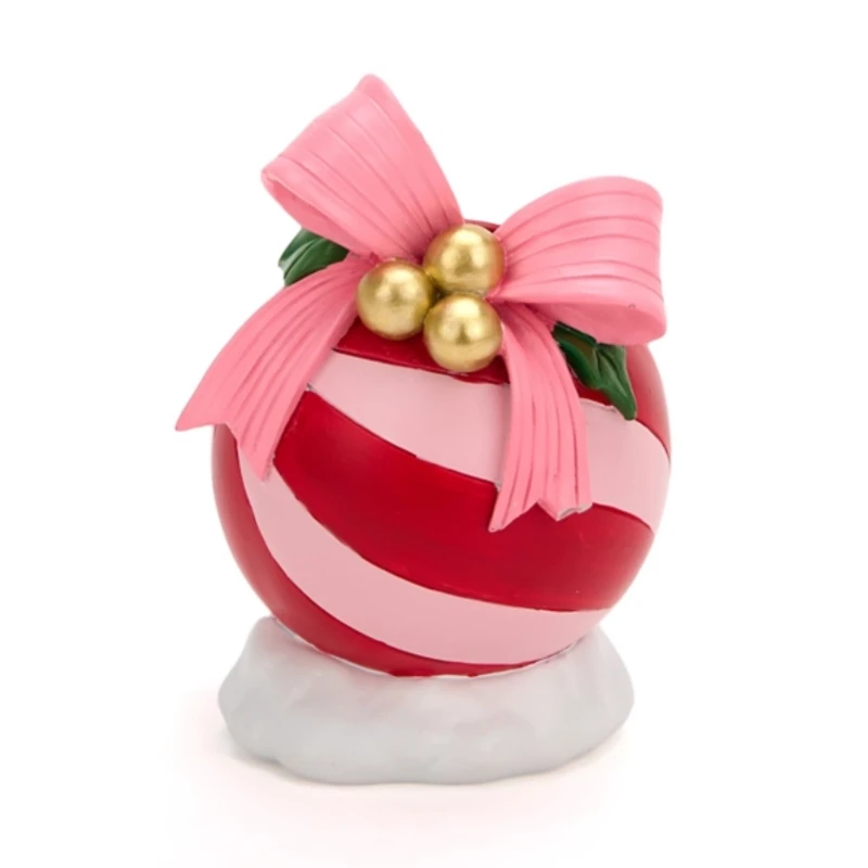 Pink & Red Ornament Taper Candle Holder, 6 in.