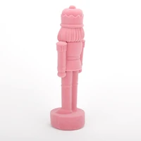 Pink Velvet Nutcracker Figurine, 11.5 in.