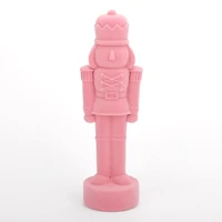 Pink Velvet Nutcracker Figurine, 11.5 in.