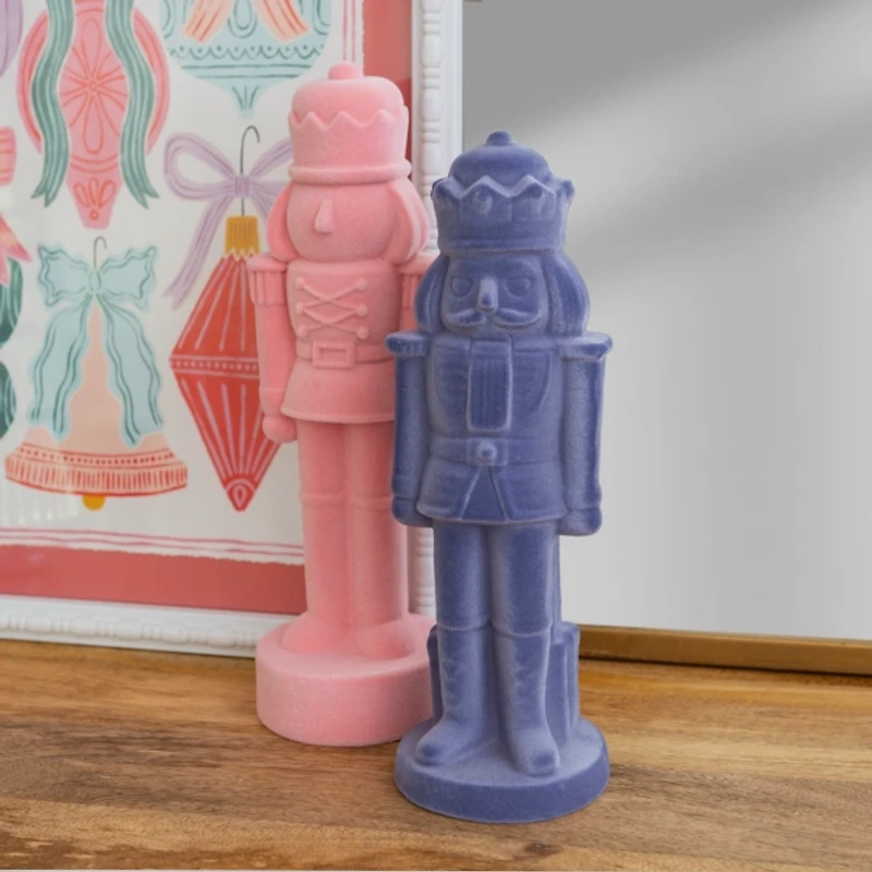 Purple Velvet Nutcracker Figurine, 10.75 in.