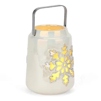 LED White Snowflake Lantern